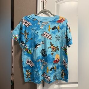 Looney Tunes Blue Graphic Short Sleeve Tee